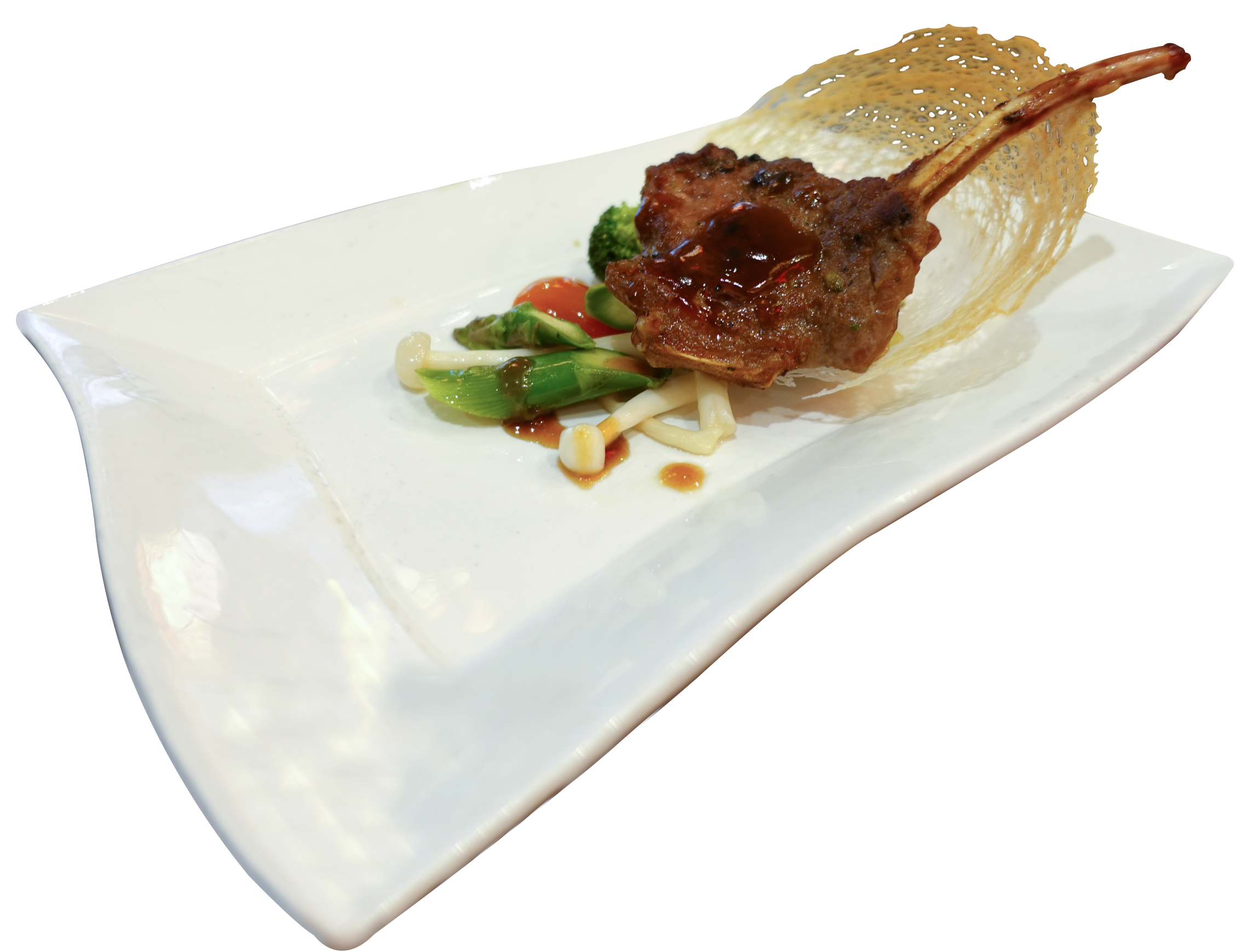 Grilled Lamb Chop with Black Pepper Sauce 黑椒汁焗羊架